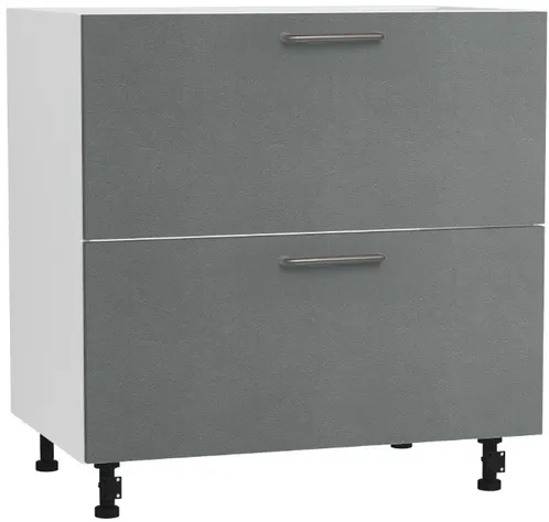 Кухонный шкаф модульной системы BlanKit D80.Ts2 White+Concrete gray.352 U4