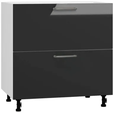 Кухонный шкаф модульной системы BlanKit D80.Ts2 White+Graphite.G399 U4