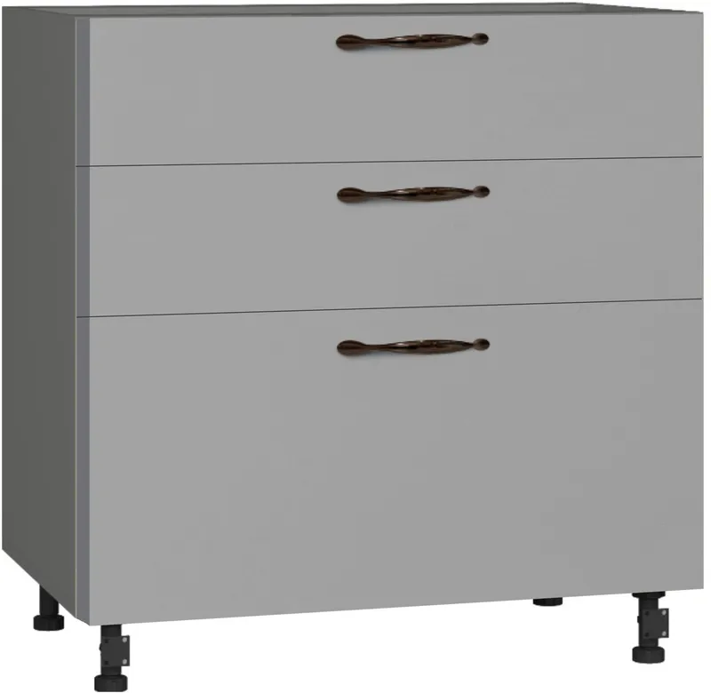 Кухонный шкаф модульной системы BlanKit D80.Ts3 Graphite+GreyQuartz.M306 M2