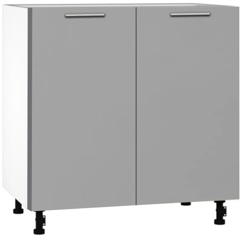 Кухонный шкаф модульной системы BlanKit D80 White+GreyQuartz.M306 R128