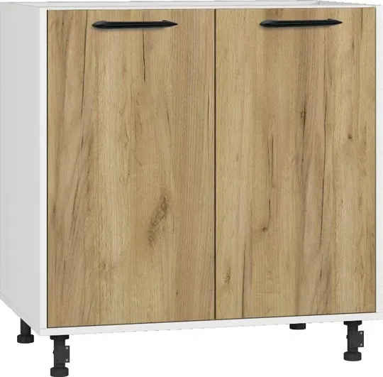 Кухонный шкаф модульной системы BlanKit D80 White+Oak Kraft Gold К003 M