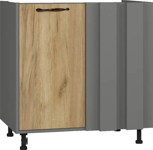 Кухонный шкаф модульной системы BlanKit D80N Graphite+Oak Kraft Gold К003 M2