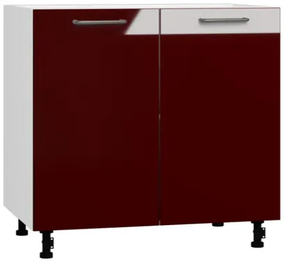 Кухонный шкаф модульной системы BlanKit D90 White+Bordo.G410 U4