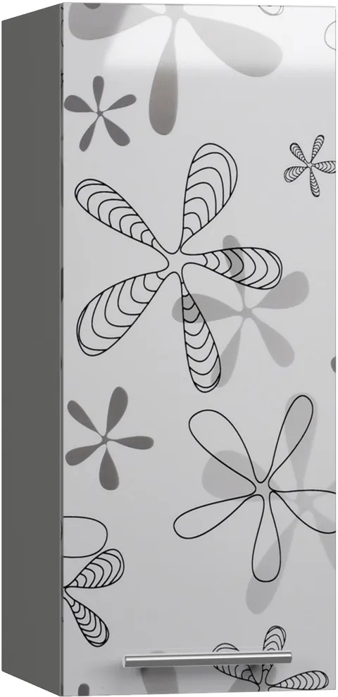 Кухонный шкаф модульной системы BlanKit G30 Graphite+Flower.G432