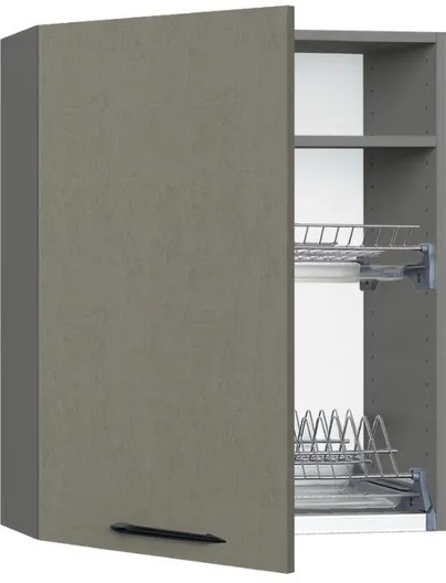 Кухонный шкаф модульной системы BlanKit G60.1.D Graphite+Cement Gothic.M389 M