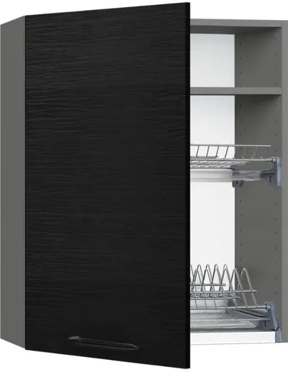 Кухонный шкаф модульной системы BlanKit G60.1.D Graphite+OakBlack.381 M
