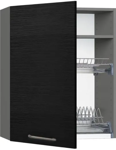 Кухонный шкаф модульной системы BlanKit G60.1.D Graphite+OakBlack.381 U4