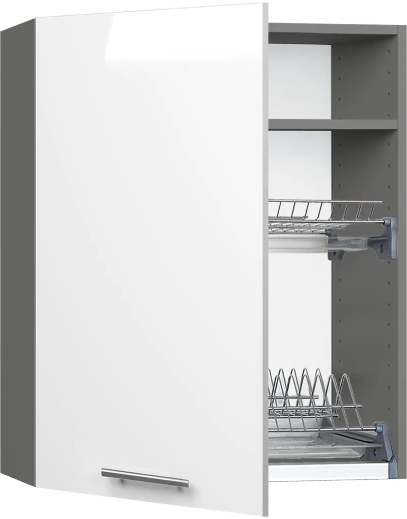 Кухонный шкаф модульной системы BlanKit G60.1.D Graphite+White.G382