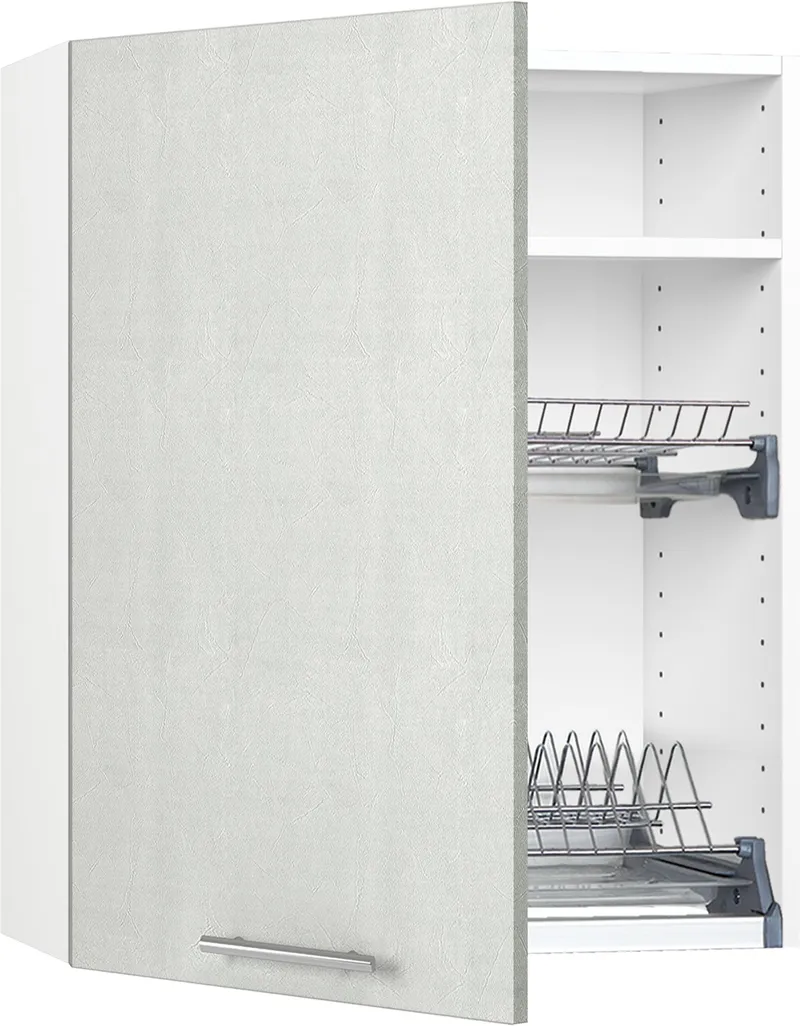 Кухонный шкаф модульной системы BlanKit G60.1.D White+ConcreteCream.M353