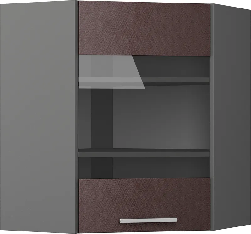 Кухонный шкаф модульной системы BlanKit G60NW Graphite+BrushBronze.M369