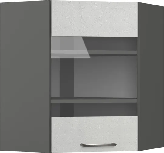Кухонный шкаф модульной системы BlanKit G60NW Graphite+Concrete cream.353 U4