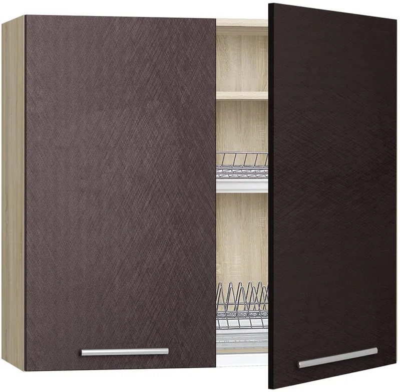 Кухонный шкаф модульной системы BlanKit G80.D Sonoma+BrushBronze.M369