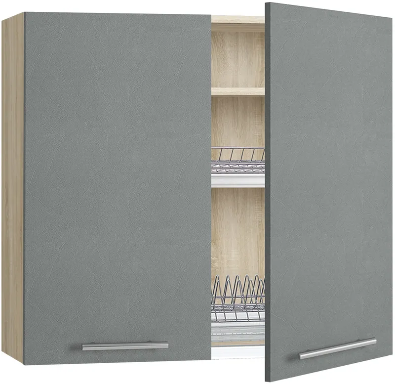 Кухонный шкаф модульной системы BlanKit G80.D Sonoma+Concrete gray.352