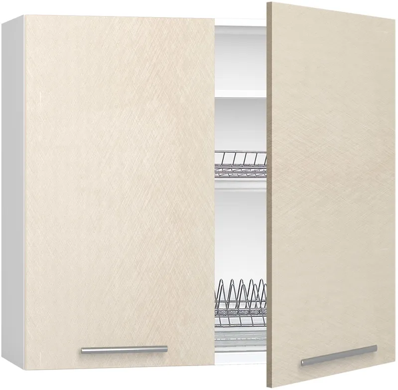 Кухонный шкаф модульной системы BlanKit G80.D White+BrushCreamy.M273