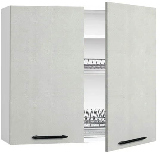 Кухонный шкаф модульной системы BlanKit G80.D White+Concrete cream.353 M
