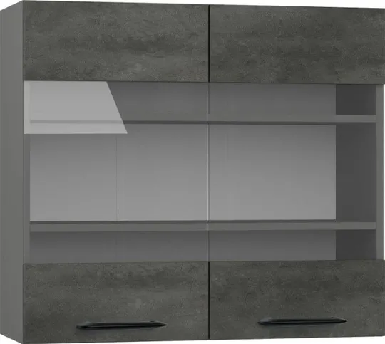 Кухонный шкаф модульной системы BlanKit G80W Graphite+CementDark.M361 M