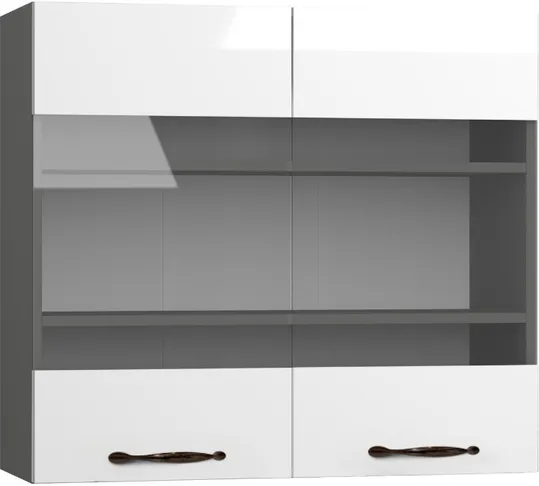 Кухонный шкаф модульной системы BlanKit G80W Graphite+White.G382 M2