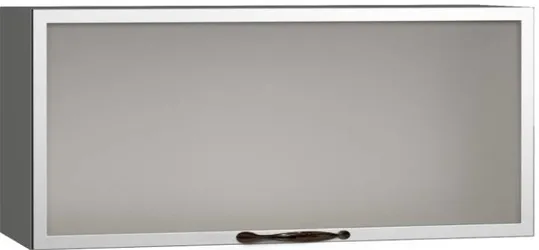 Кухонный шкаф модульной системы BlanKit G80W.h36 Graphite+ALU Satin M2