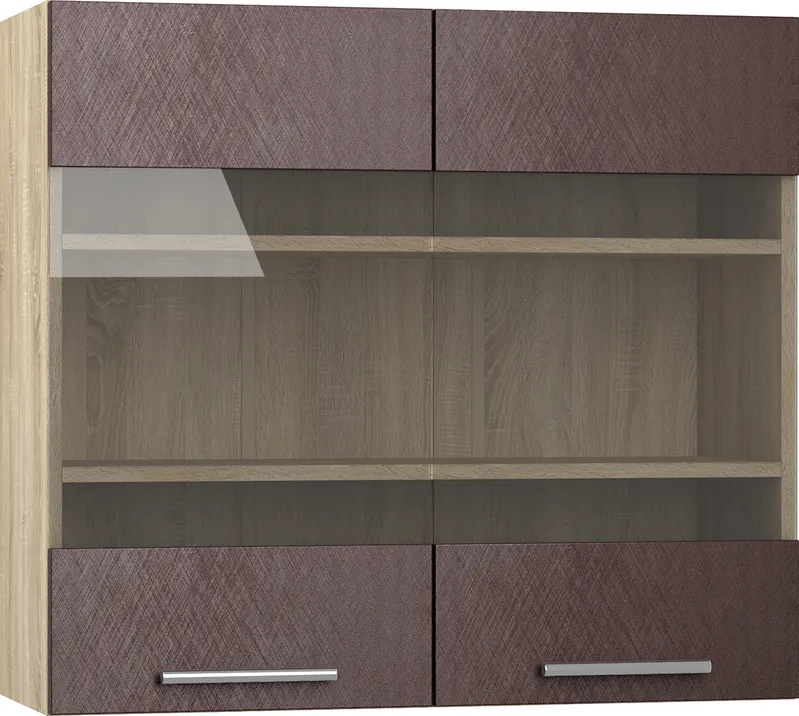 Кухонный шкаф модульной системы BlanKit G80W Sonoma+BrushBronze.M369