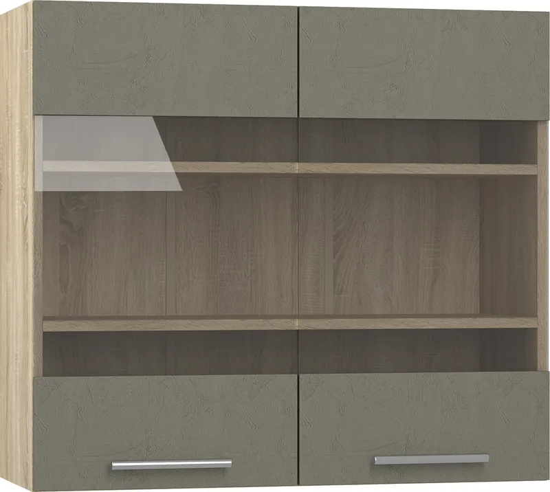 Кухонный шкаф модульной системы BlanKit G80W Sonoma+Cement Gothic.M389