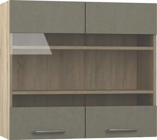 Кухонный шкаф модульной системы BlanKit G80W Sonoma+Cement Gothic.M389 U4