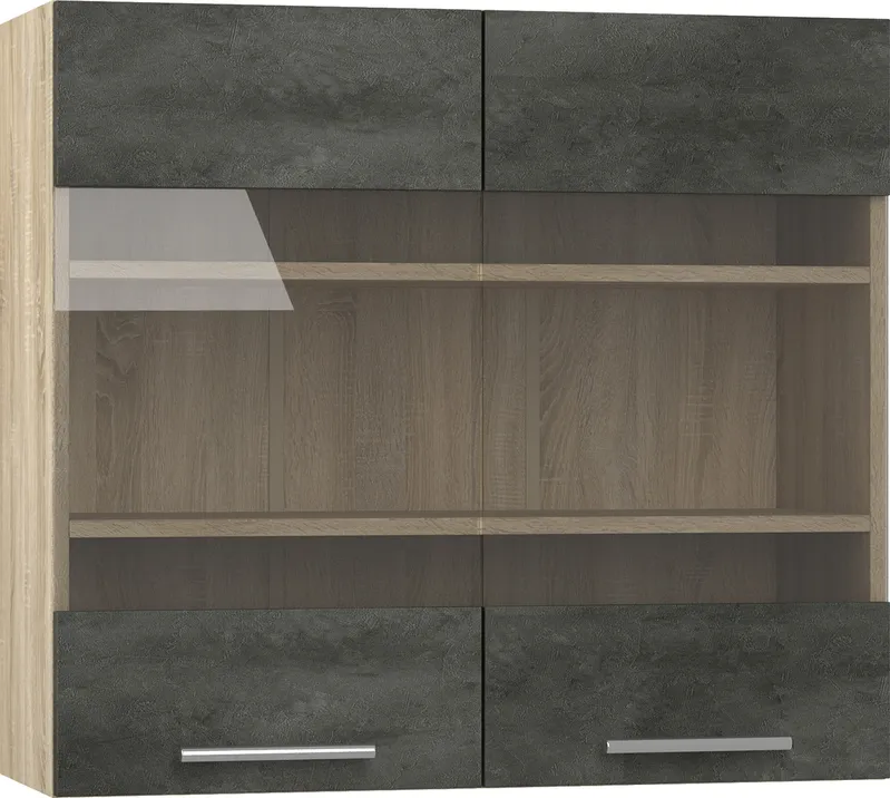 Кухонный шкаф модульной системы BlanKit G80W Sonoma+CementDark.M361