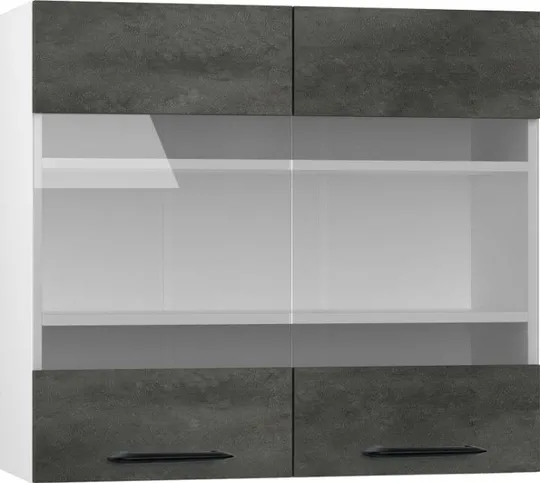 Кухонный шкаф модульной системы BlanKit G80W White+CementDark.M361 M