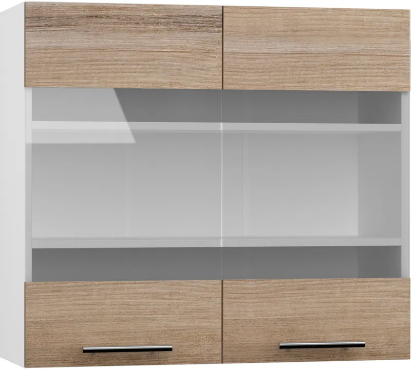 Кухонный шкаф модульной системы BlanKit G80W White+Sequoia.270