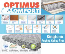 Матрас 120*200 Kingtonic Pocket kokos Plus