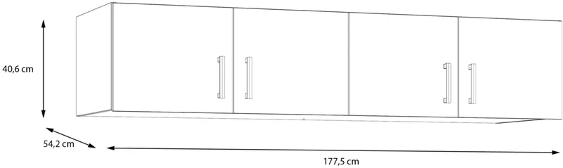 Шкаф для одежды с вешалкой Econobox ECBN041-120