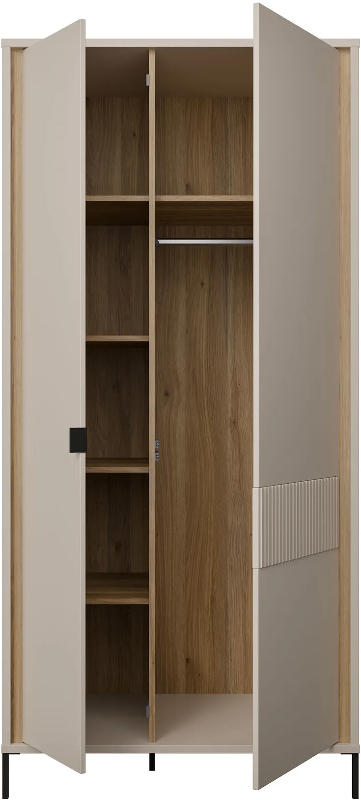 Шкаф для одежды с вешалкой Seravel  SVLS821R