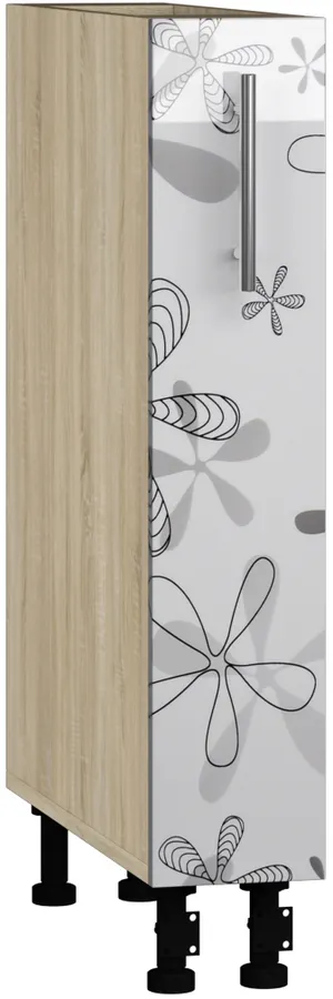 Skapis BlanKit D15C Sonoma+Flower.G432