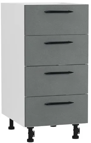 Skapis BlanKit D40.s4 White+Concrete gray.352 M