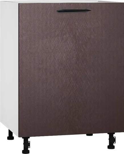 Skapis BlanKit D60.1 White+BrushBronze.M369 M