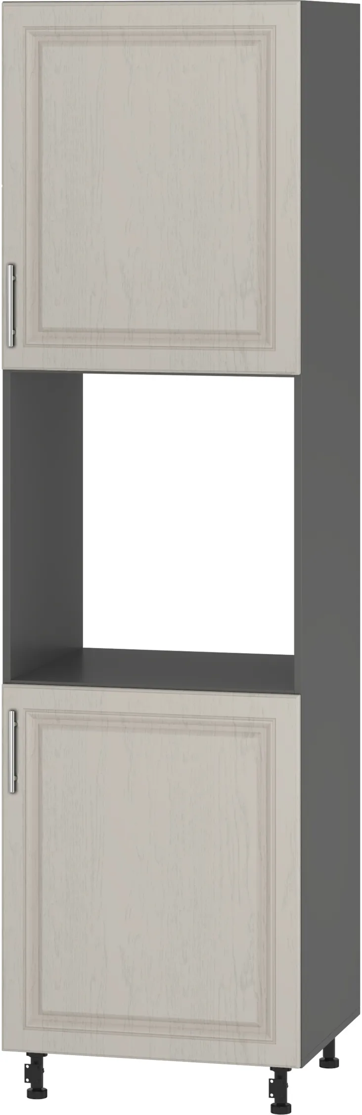 Skapis BlanKit D60C.h214.2D Graphite+GreyLight.F338 R128