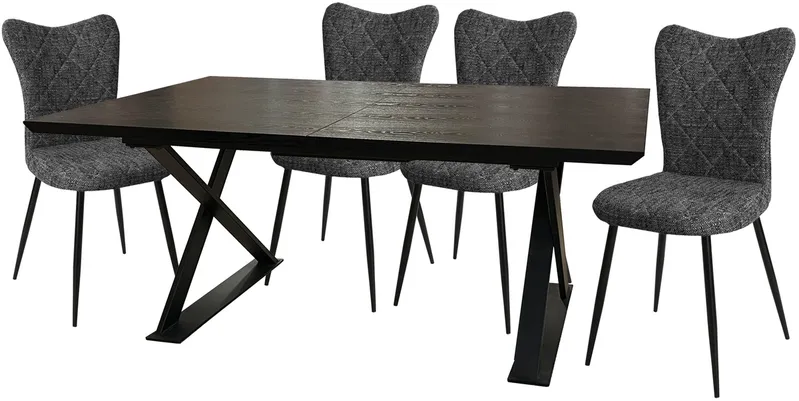 Стол обеденный со стульями Luxo / 4 Berin 80147B-F22