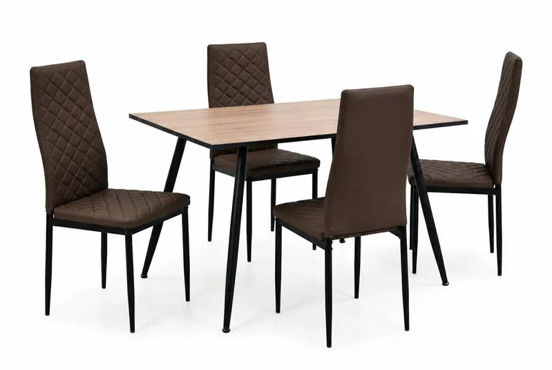 Стол обеденный со стульями Remus Ankala Oak 80090/Karfagen 80018C