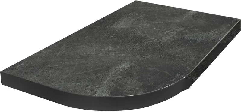 Tööpinnad / ühendused / profiilid Black Concrete 1245x600x38mm A