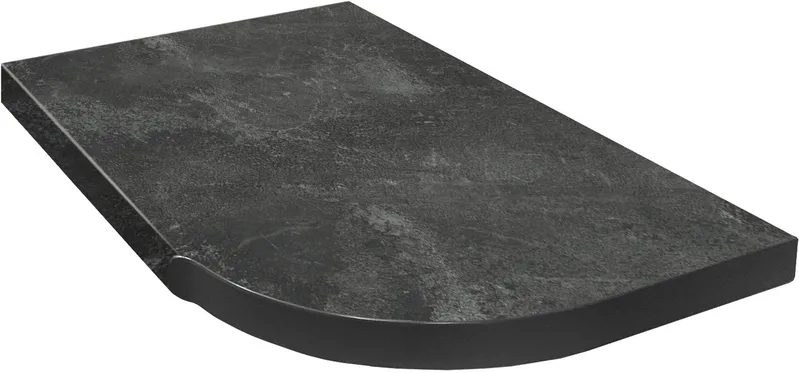 Tööpinnad / ühendused / profiilid Black Concrete 1245x600x38mm A
