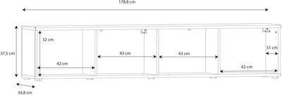TV skapis / plaukts televizoram Libertad LBTT121