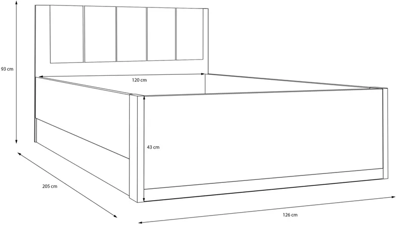 Voodi Oak Squere OSQL1122